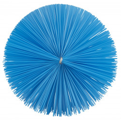 Tête d'écouvillon pour tige flexible Vikan, Ø120 mm, 210 mm, Medium, Bleu - ref:53943
