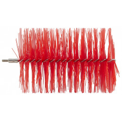 Tête d'écouvillon pour tige flexible Vikan, Ø120 mm, 210 mm, Medium, Rouge - ref:53944