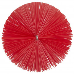 Tête d'écouvillon pour tige flexible Vikan, Ø120 mm, 210 mm, Medium, Rouge - ref:53944