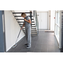 Support mop pliable, Poches, 40 cm, Grise - ref:374018