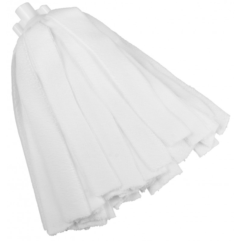 Balai à Franges Microfibre, 200g, Blanc - ref:37005