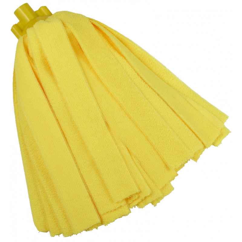 Balai à Franges Microfibre, 200g, Jaune - ref:37006