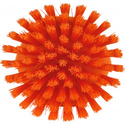 Brosse ronde soleil Vikan, Ø110 mm, Dur, Orange - ref:38857