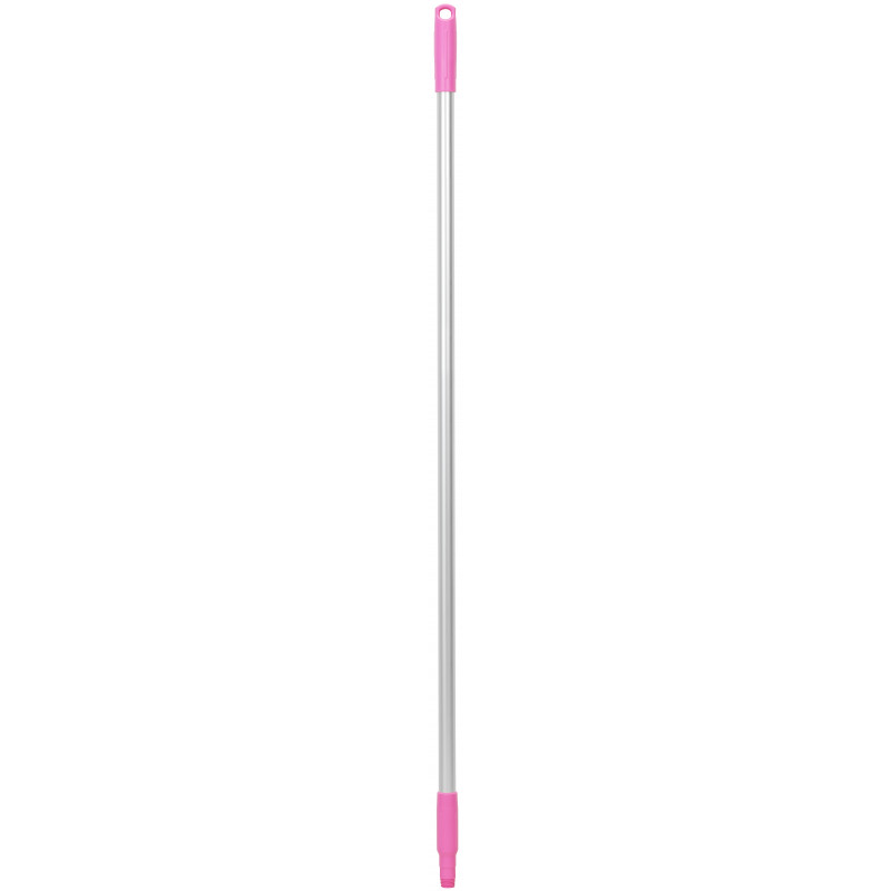 Manche en aluminium Vikan, Ø25 mm, 1260 mm, Rose - ref:29581