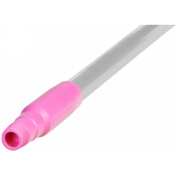 Manche en aluminium Vikan, Ø25 mm, 1260 mm, Rose - ref:29581