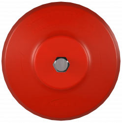 Brosse ronde Vikan HyDrive Ø90 mm très dure – Brosse pour perceuse agroalimentaire, Rouge - ref:87004