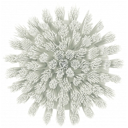 Brosse ronde Vikan HyDrive Ø90 mm très dure – Brosse pour perceuse agroalimentaire, Blanc - ref:87005