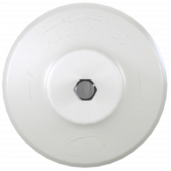 Brosse ronde Vikan HyDrive Ø90 mm très dure – Brosse pour perceuse agroalimentaire, Blanc - ref:87005