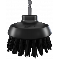 Brosse ronde Vikan HyDrive Ø90 mm très dure – Brosse pour perceuse agroalimentaire, Noir - ref:87009