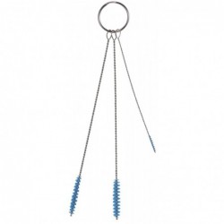 Ensemble de 3 brosses, Ø2, Ø5, Ø6 mm Vikan, Souple, Bleu - ref:53623