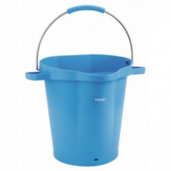 Seau gradué, bec verseur Vikan, 20 L, Bleu - ref:56923