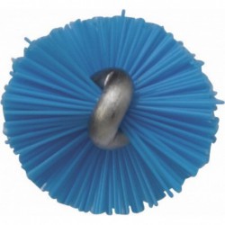 Tête d'écouvillon pour tige flexible Vikan, Ø12 mm, 200 mm, Medium, Bleu - ref:53543