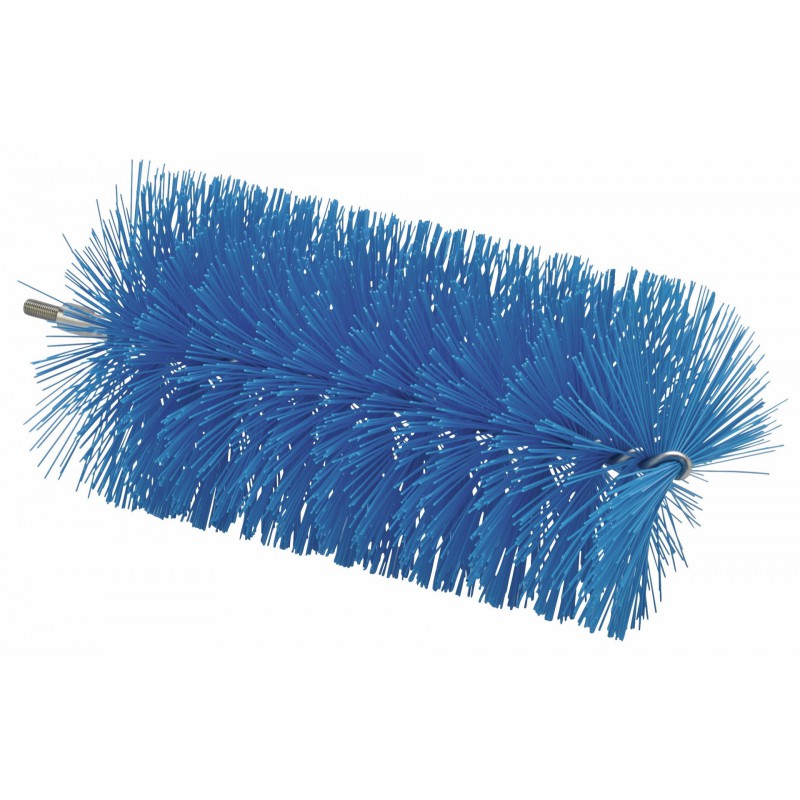 Tête d'écouvillon pour tige flexible Vikan, Ø90 mm, 200 mm, Medium, Bleu - ref:53913