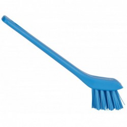 Vikan Brosse de Nettoyage de Détail avec rebord grattant, 150 mm, Dur, Bleu - ref:39513