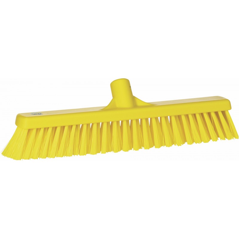 Balai Vikan, 410 mm, Souple/dur, Jaune - ref:31746