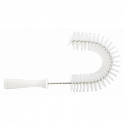 Brosse à main flexible avec pas de vis Vikan, Ø55 mm, 360 mm, Medium, Blanc - ref:53725