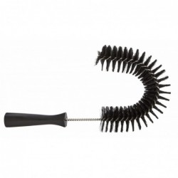 Brosse à main flexible avec pas de vis Vikan, Ø55 mm, 360 mm, Medium, Noir - ref:53729