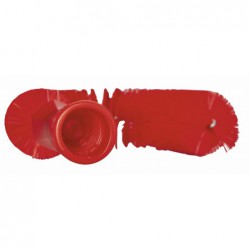 Brosse à main flexible avec pas de vis Vikan, Ø55 mm, 360 mm, Medium, Rouge - ref:53724