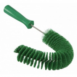 Brosse à main flexible avec pas de vis Vikan, Ø55 mm, 360 mm, Medium, Vert - ref:53722