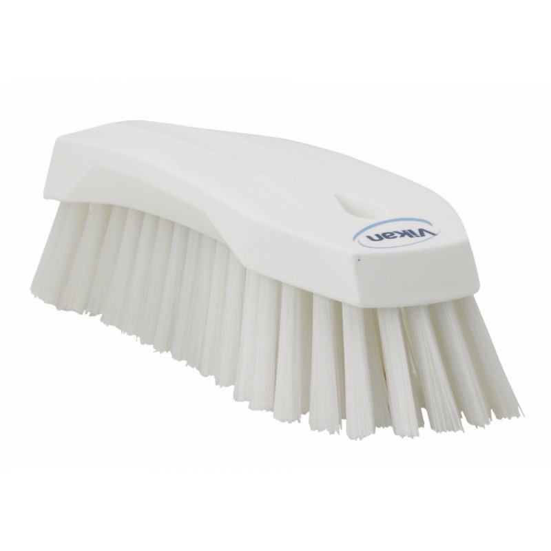 Brosse à main L Vikan, 200 mm, Dur, Blanc - ref:38905