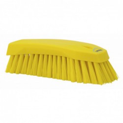 Brosse à main L Vikan, 200 mm, Dur, Jaune - ref:38906