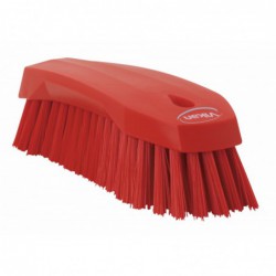 Brosse à main L Vikan, 200 mm, Dur, Rouge - ref:38904