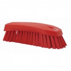 Brosse à main L Vikan, 200 mm, Dur, Rouge - ref:38904