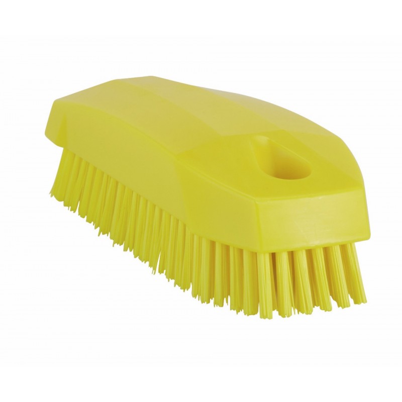 Brosse à main S / Brosse à ongles  Vikan, 130 mm, Dur, Jaune - ref:64406