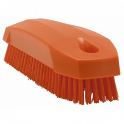 Brosse à main S / Brosse à ongles  Vikan, 130 mm, Dur, Orange - ref:64407