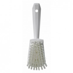 Brosse à main, manche court Vikan, 270 mm, Dur, Blanc - ref:41925