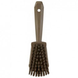 Brosse à main, manche court Vikan, 270 mm, Dur, Marron - ref:419266