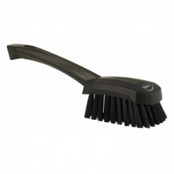 Brosse à main, manche court Vikan, 270 mm, Dur, Noir - ref:41929