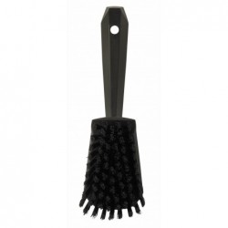 Brosse à main, manche court Vikan, 270 mm, Dur, Noir - ref:41929