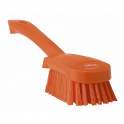 Brosse à main, manche court Vikan, 270 mm, Dur, Orange - ref:41927