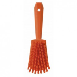 Brosse à main, manche court Vikan, 270 mm, Dur, Orange - ref:41927