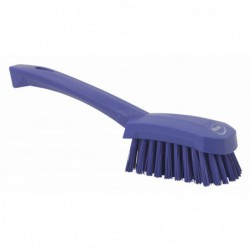 Brosse à main, manche court Vikan, 270 mm, Dur, Violet - ref:41928