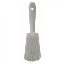 Brosse à main, manche court Vikan, 270 mm, Souple/fleuré, Blanc - ref:41945