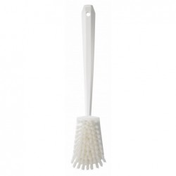 Brosse à main, manche long Vikan, 415 mm, Dur, Blanc - ref:41865