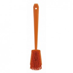 Brosse à main, manche long Vikan, 415 mm, Dur, Orange - ref:41867