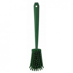 Brosse à main, manche long Vikan, 415 mm, Dur, Vert - ref:41862