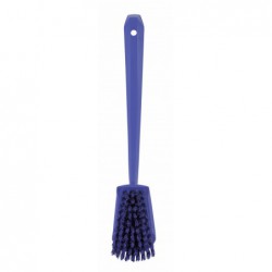 Brosse à main, manche long Vikan, 415 mm, Dur, Violet - ref:41868