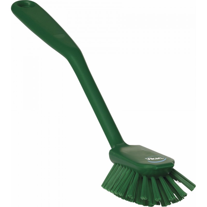 Brosse à vaisselle Vikan, 280 mm, Medium, Vert - ref:42372