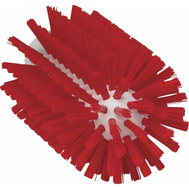 Brosse cylindrique Vikan, Ø77 mm, Medium, Rouge - ref:5380774