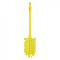 Brosse cylindrique, avec manche moulé Vikan, Ø90 mm, Medium/dur, Jaune - ref:5381906