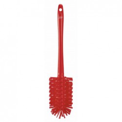 Brosse cylindrique, avec manche moulé Vikan, Ø90 mm, Medium/dur, Rouge - ref:5381904