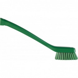 brosse de nettoyage fine dure / manche long / fibres PL / 420 mm