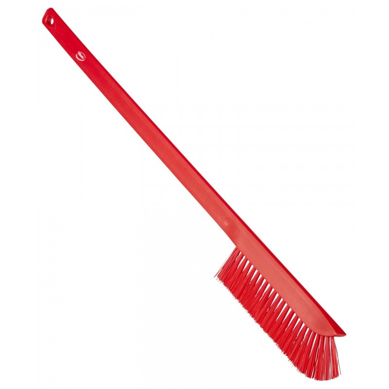 Brosse de Nettoyage Ultra Fine à Manche Long Vikan, 600 mm, Medium, Rouge - ref:41974