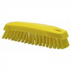 Brosse papillon à main M Vikan, 165 mm, Medium, Jaune - ref:35876