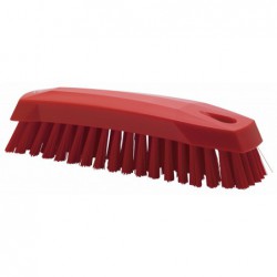 Brosse papillon à main M Vikan, 165 mm, Medium, Rouge - ref:35874