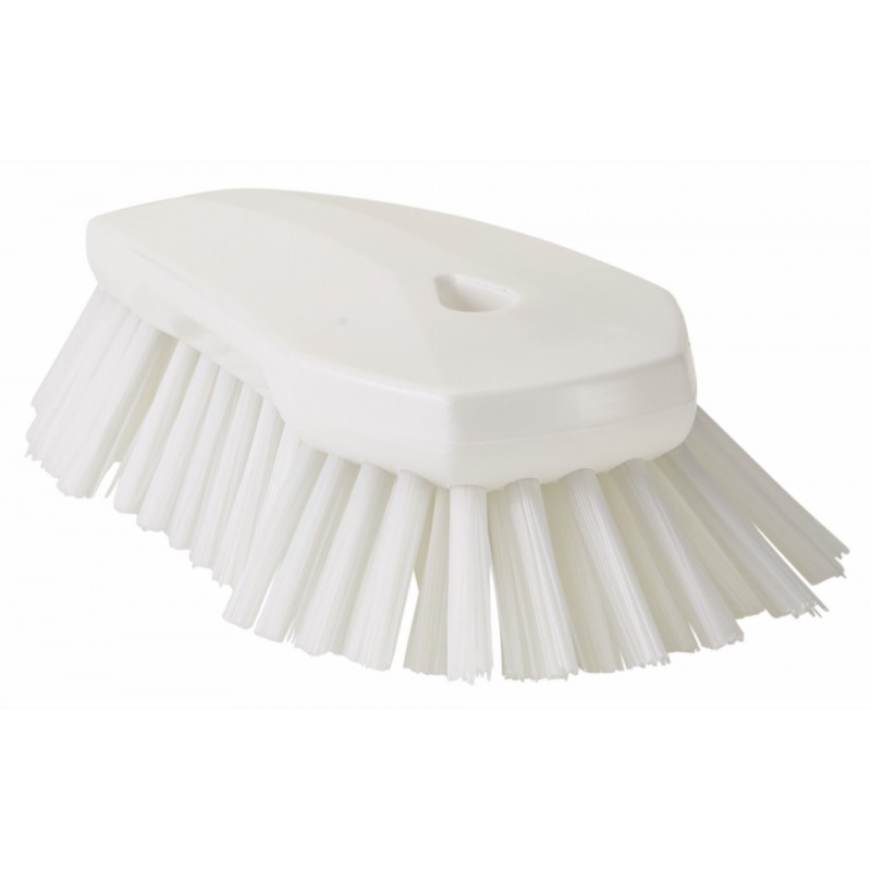 Brosse papillon à main XL Vikan, 240 mm, Très dur, Blanc - ref:38925